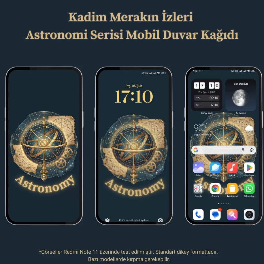 Kadim Merakın İzleri: Astronomi Serisi – Dijital Mobil Duvar Kağıdı - 5